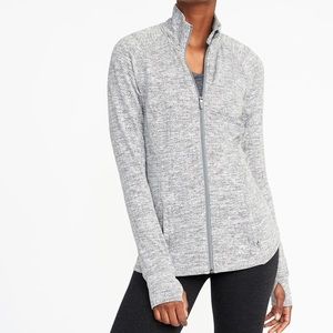 Fitted Soft-Brushed Performance Zip Jacket